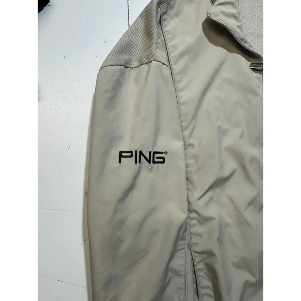Ping Collection Golf Jacket Performance Beige - Size‎ Medium